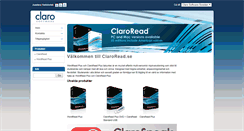 Desktop Screenshot of claroread.se
