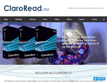 Tablet Screenshot of claroread.nu